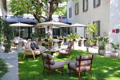 Jardin Villa Archange, Privatisation Restaurant Cannes et Salle de réception Cannes Bastide Bruno Oger