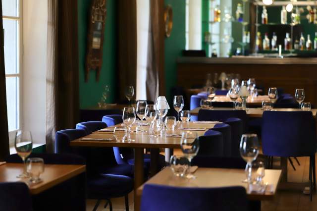 Salle du restaurant Bruno Oger Restaurant Gastronomique Côte d’Azur, Bistrot et Traiteur (06)